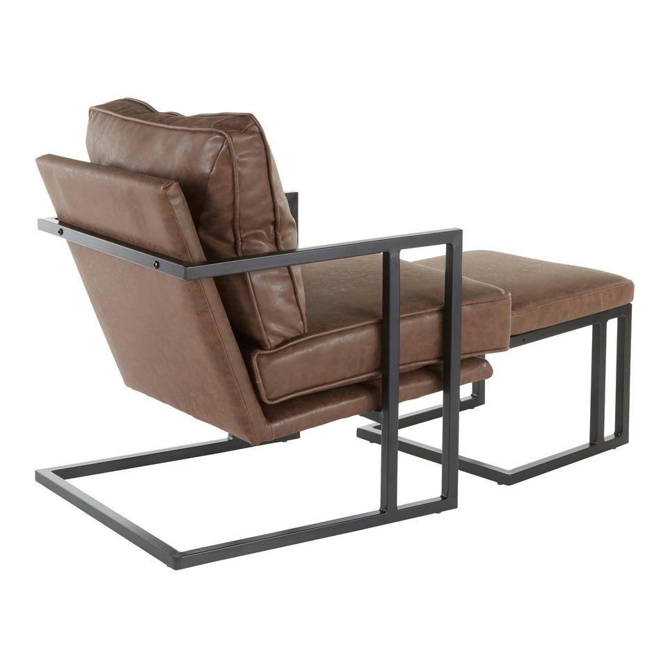 Roman Lounge Chair + Ottoman.