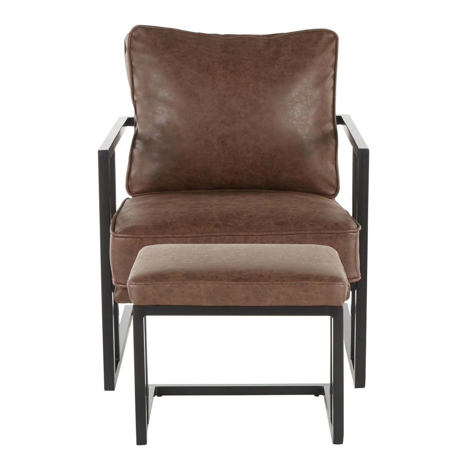 Roman Lounge Chair + Ottoman.