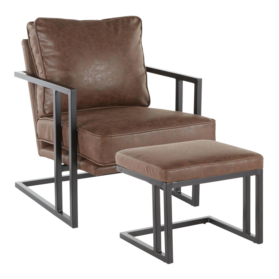 Roman Lounge Chair + Ottoman.
