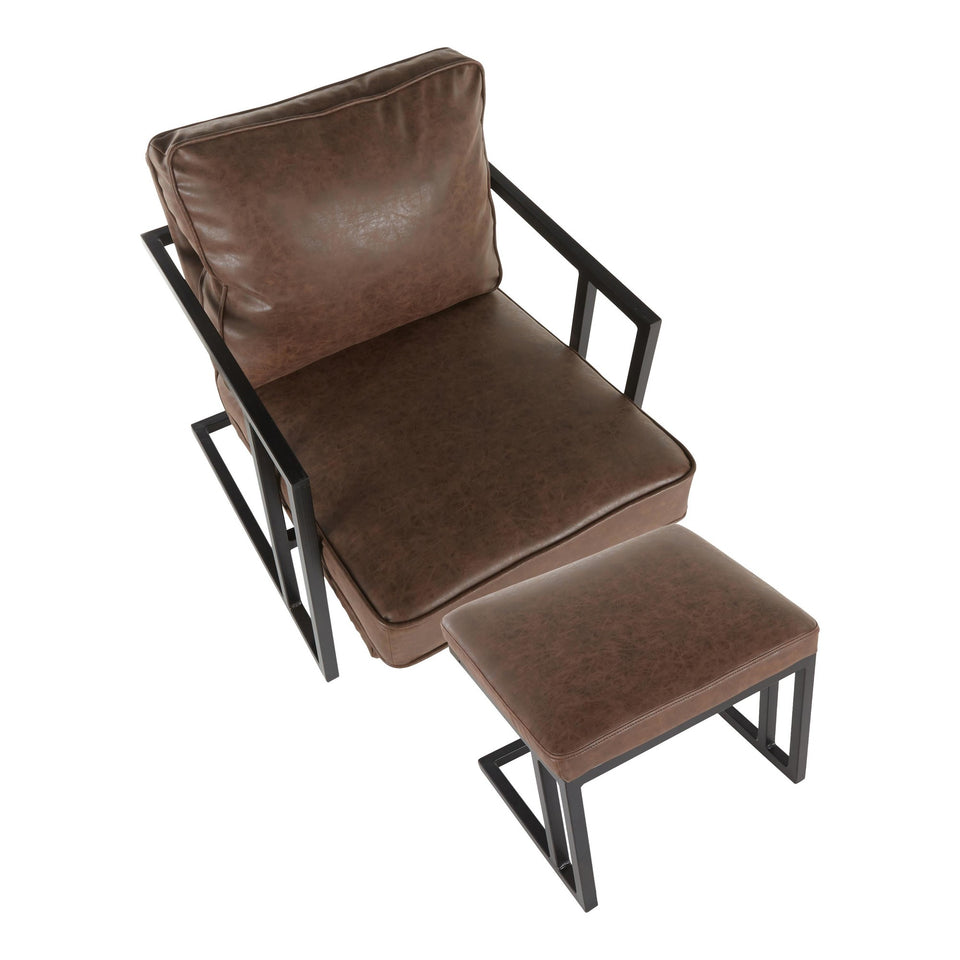 Roman Lounge Chair + Ottoman.
