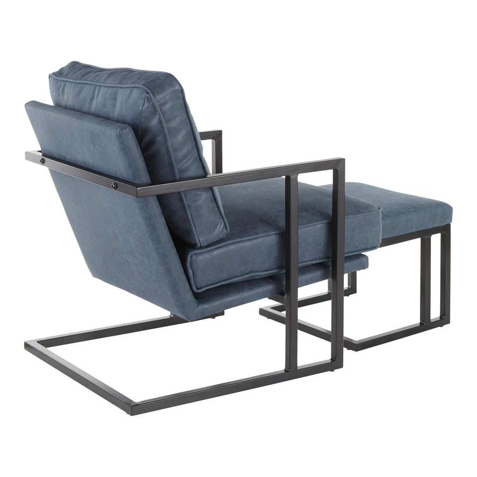 Roman Lounge Chair + Ottoman.