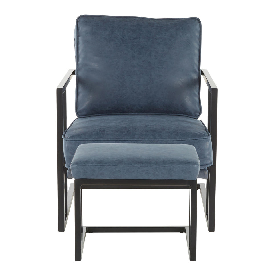 Roman Lounge Chair + Ottoman.