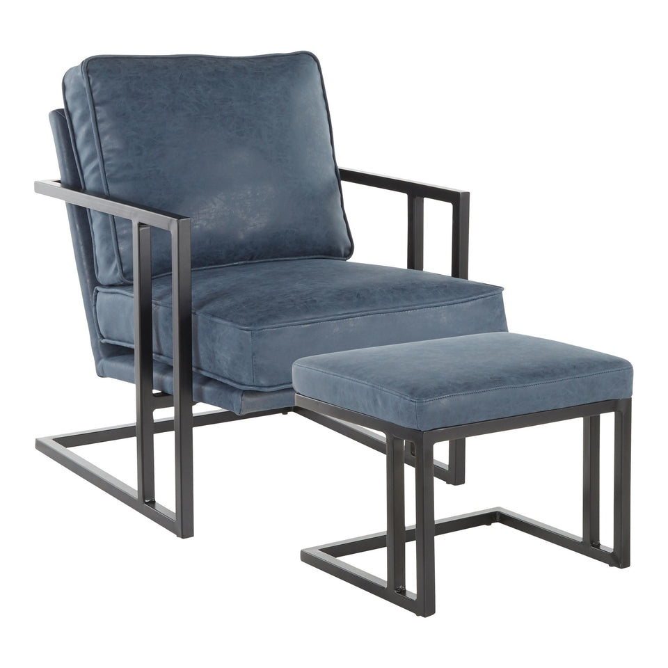 Roman Lounge Chair + Ottoman.