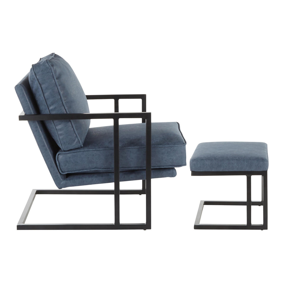 Roman Lounge Chair + Ottoman.