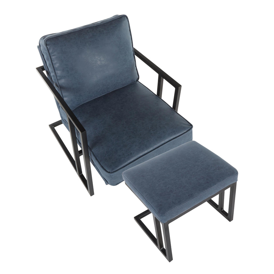 Roman Lounge Chair + Ottoman.