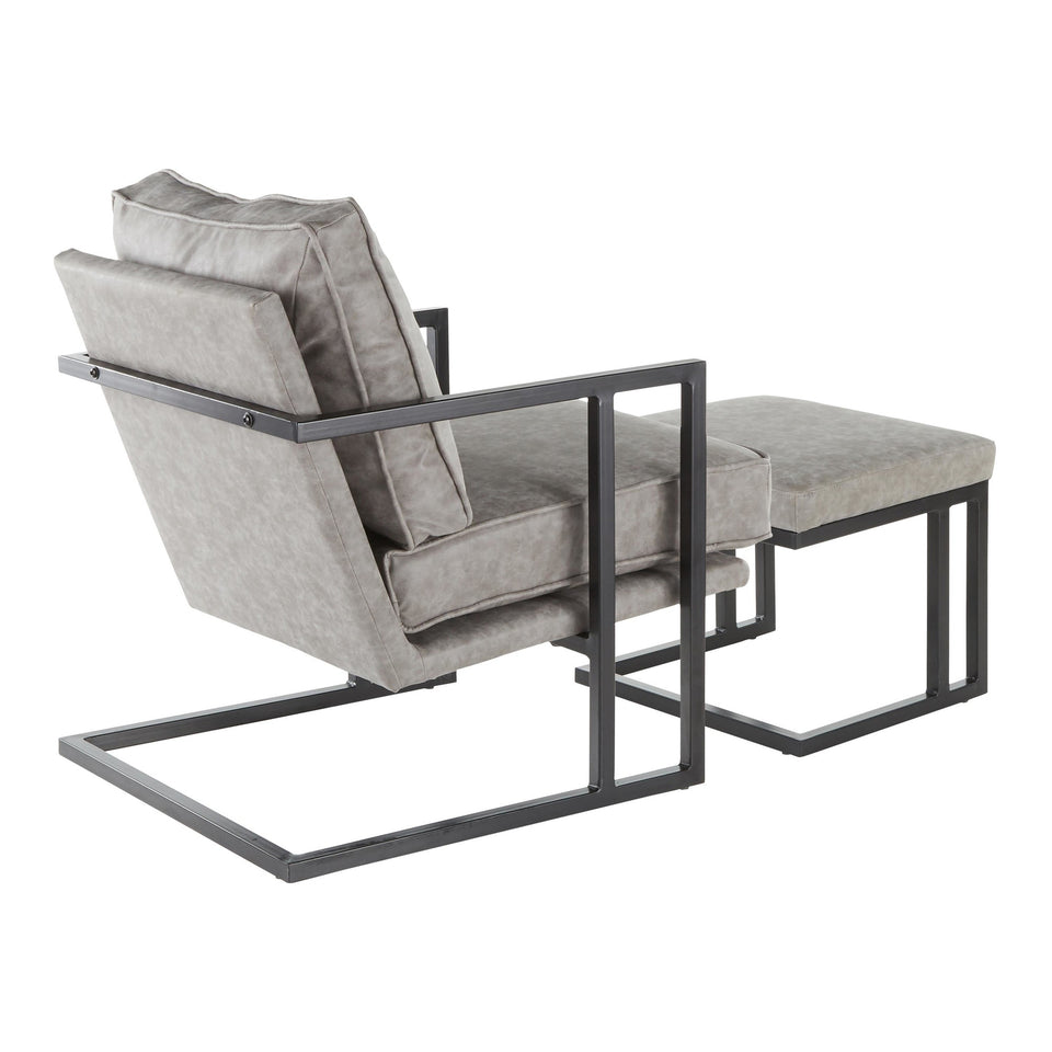 Roman Lounge Chair + Ottoman.