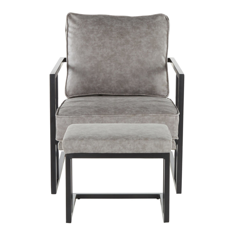 Roman Lounge Chair + Ottoman.