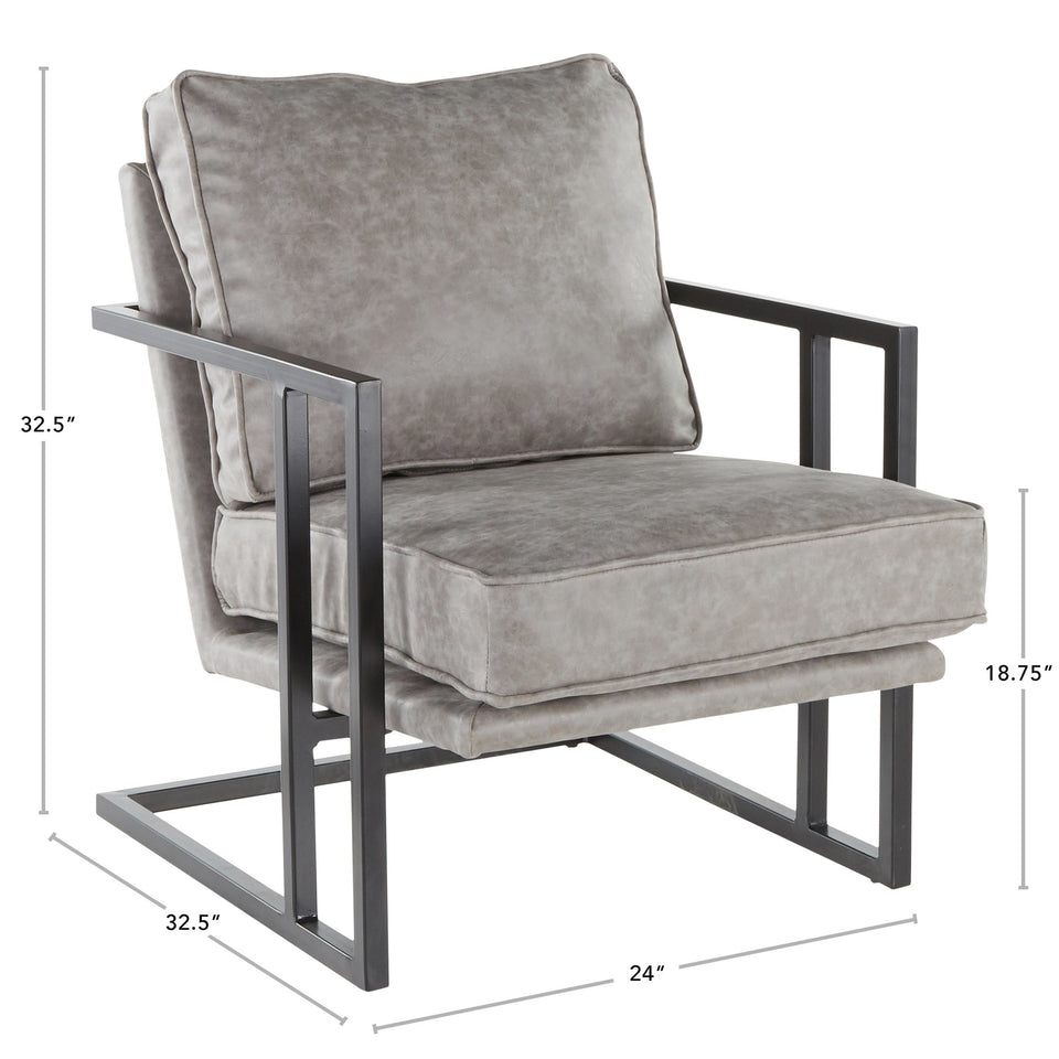 Roman Lounge Chair + Ottoman.