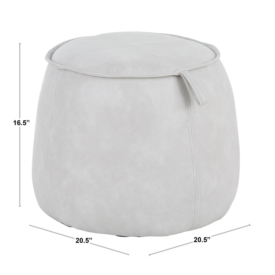 Round Ottoman.