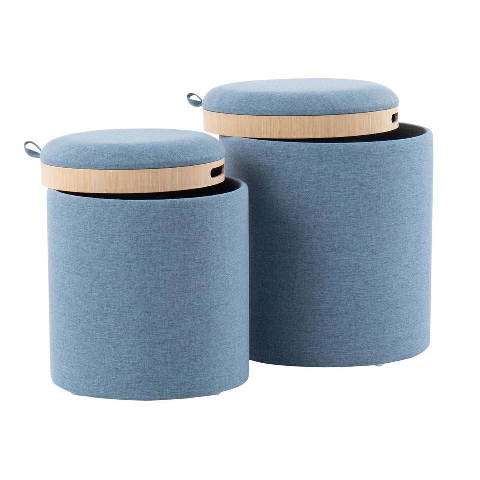 Tray Nesting Ottoman Set.