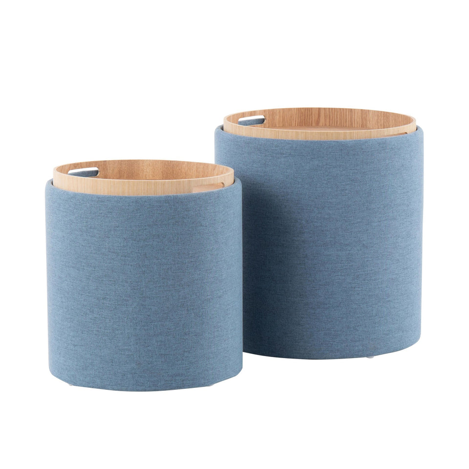 Tray Nesting Ottoman Set.