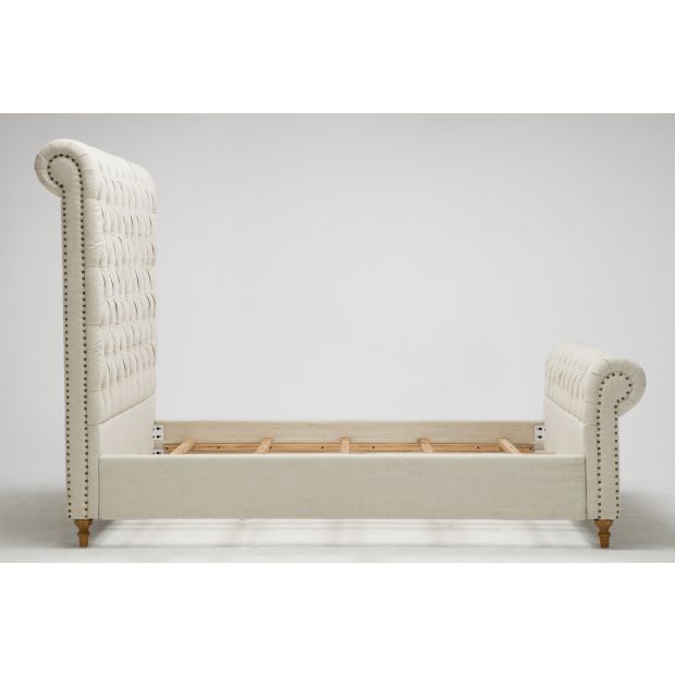 Empire Queen Bed in Cream