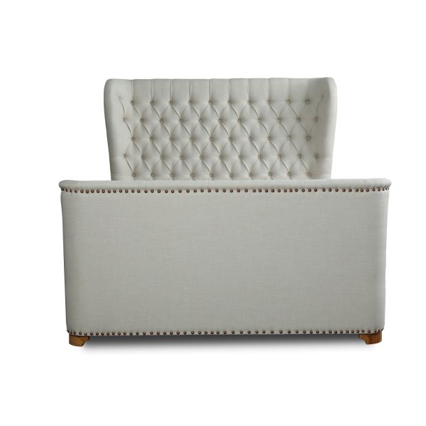 Lola Queen-Size Bed in Ivory