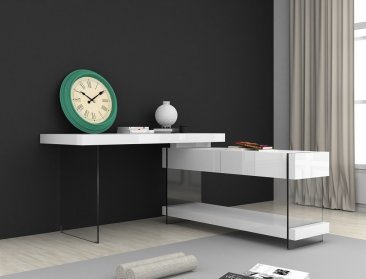 Cloud Modern Desk in High Gloss.