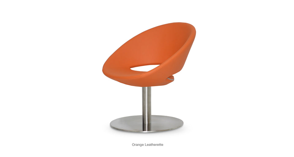 Crescent Large Seat Lounge Swivel Round Chair.