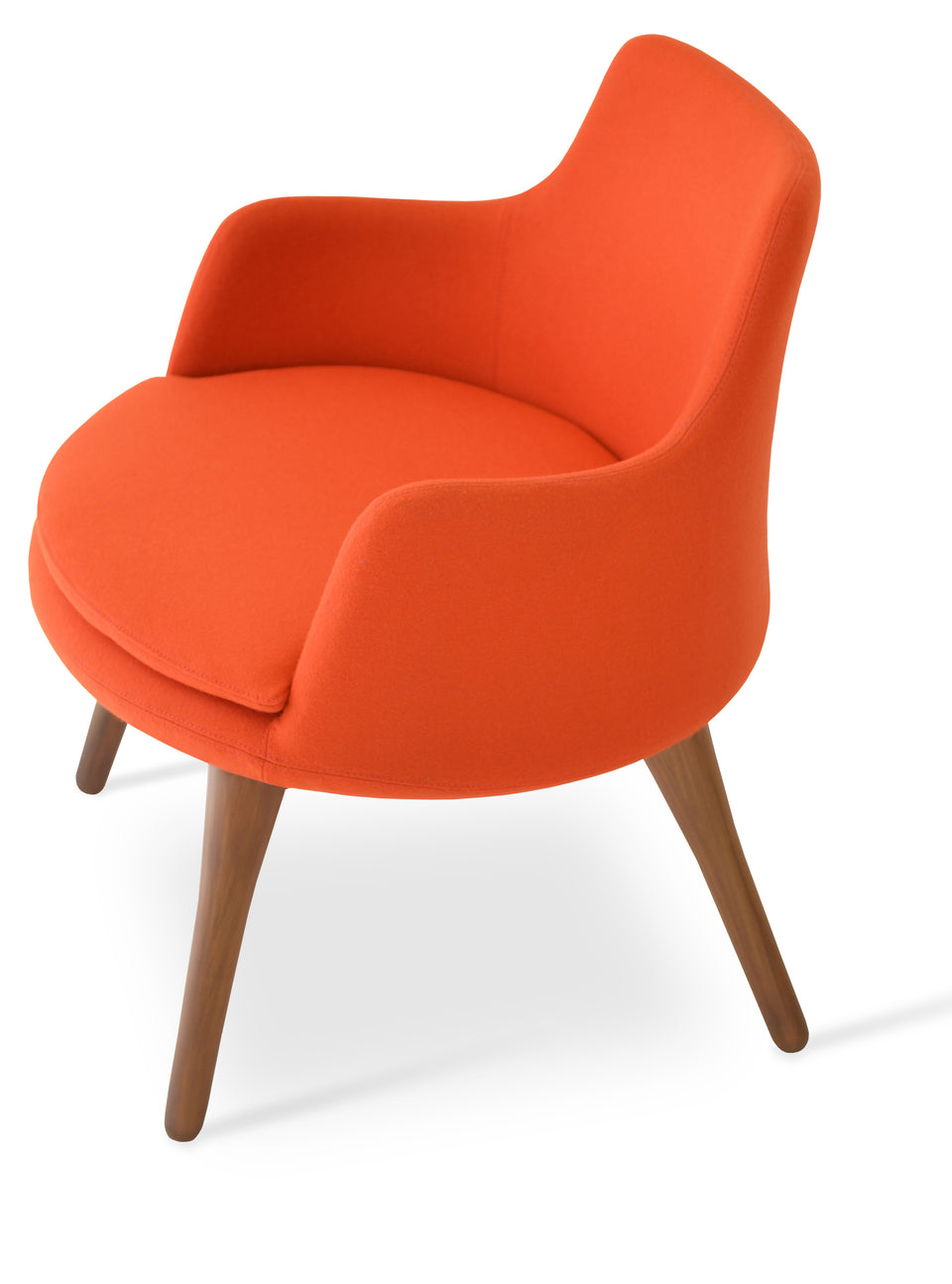 Dervish Lounge Armchair 4 Legs Wood.