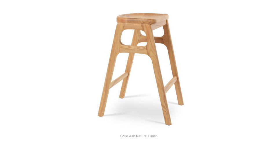 counter stool - side angle view