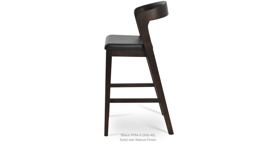 counter stool - side angle view
