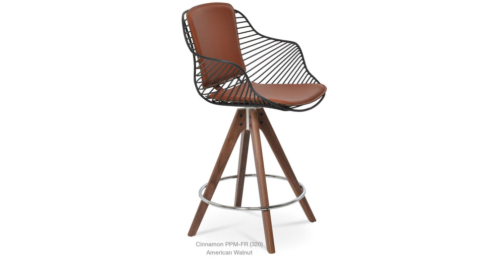 Zebra Pyramid Bar Stool