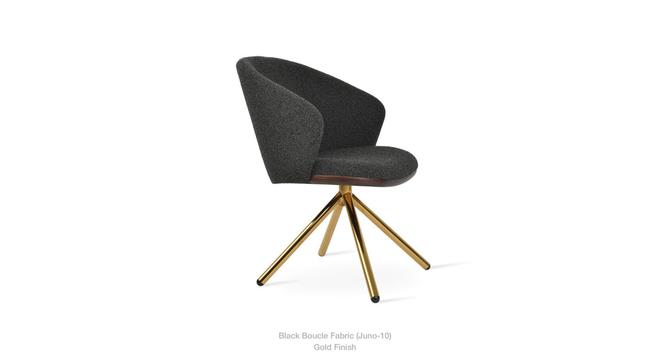 Athena Stick Swivel Arm Chair