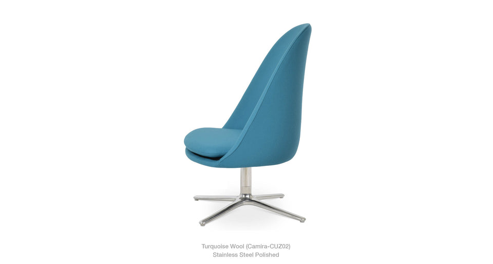 Avanos Oval Lounge Chair Swivel