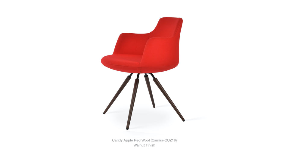Dervish Carrot Swivel Arm Chair