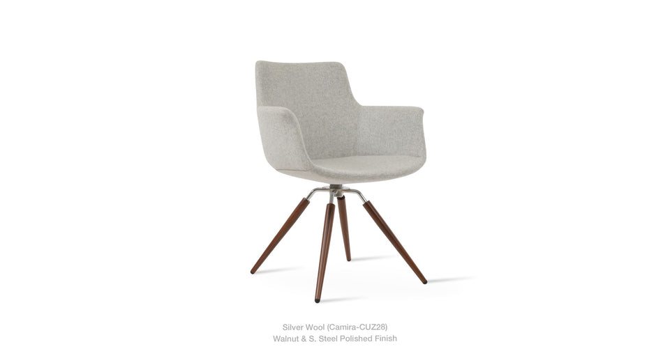 Bottega Carrot Swivel Arm Chair