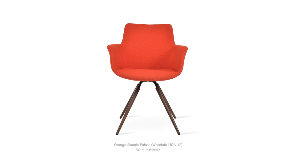 Bottega Carrot Swivel Arm Chair