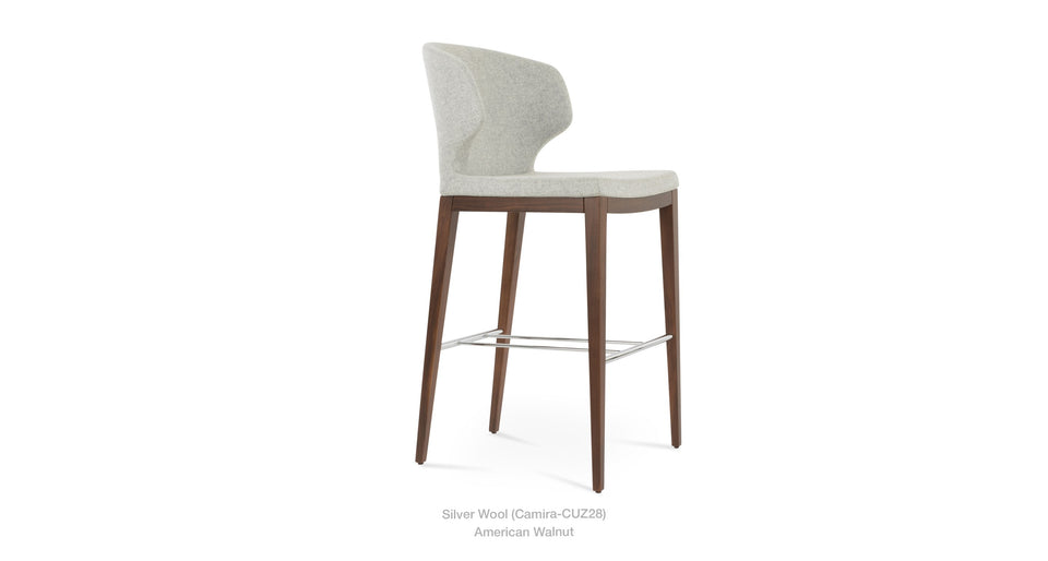 Amed Plus Wood Counter Stool