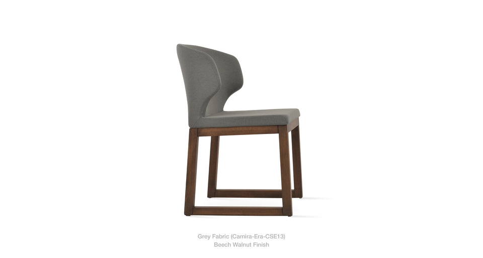 Amed Sled Wood Dining Chair