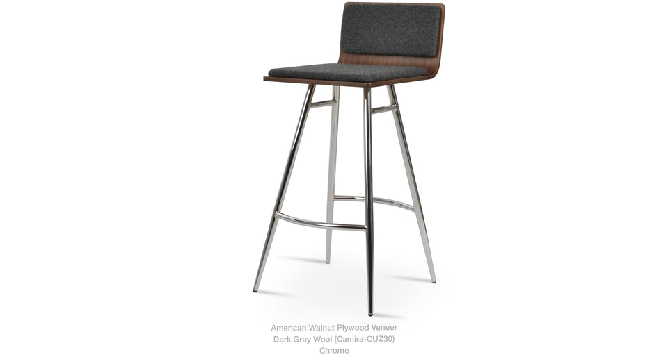 bar stool - side angle view