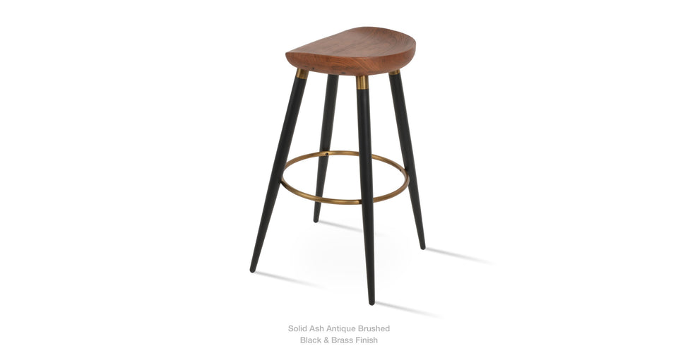 counter stool - side angle view