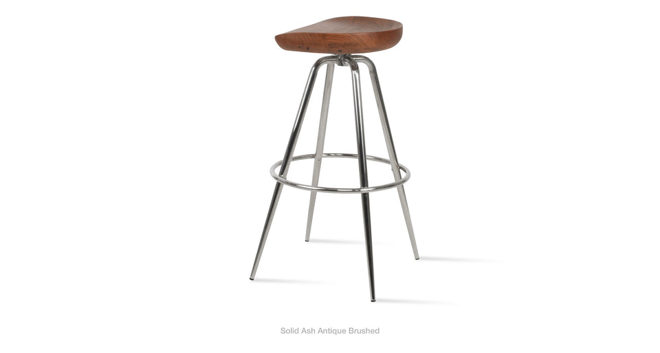 bar stool - side angle view