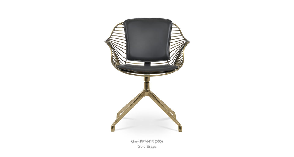 Zebra Spider Arm Chair (swivel)