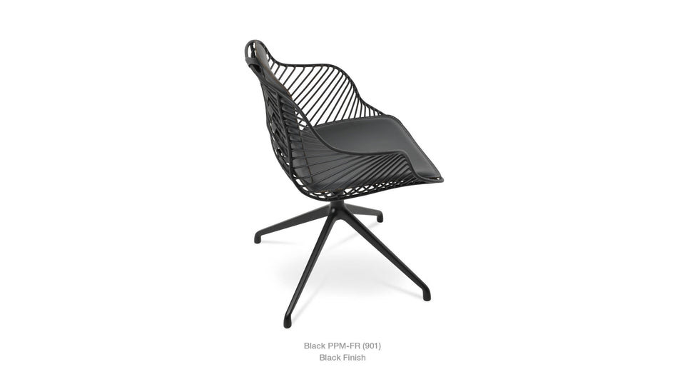 Zebra Spider Arm Chair (swivel)