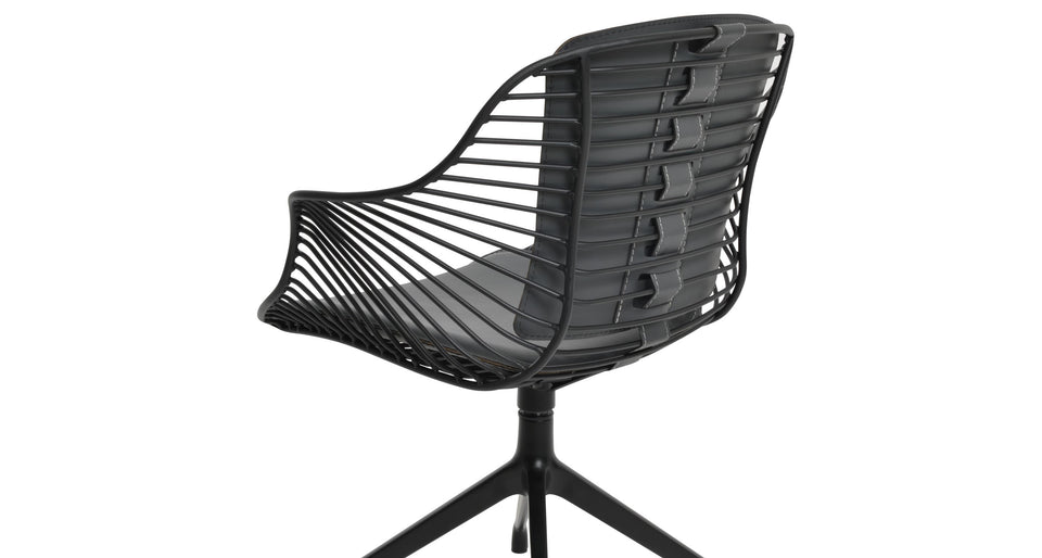 Zebra Spider Arm Chair (swivel)