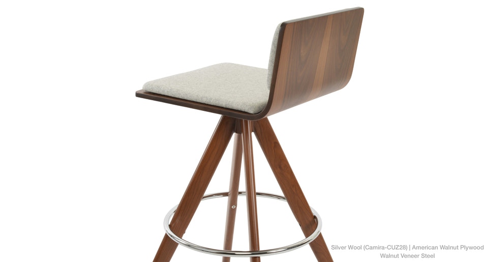counter stool - side angle view