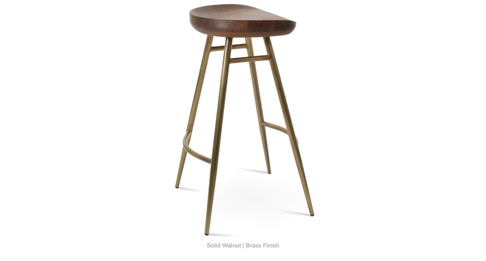 counter stool - side angle view