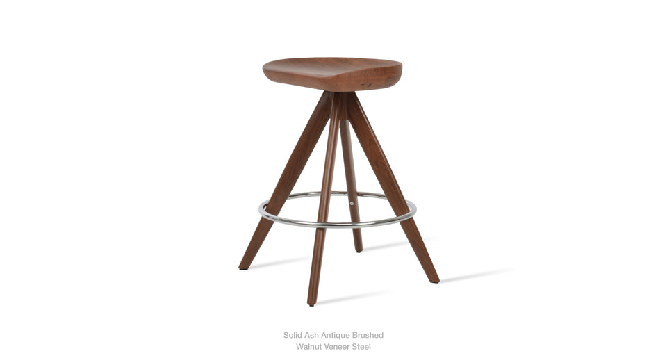 counter stool - side angle view