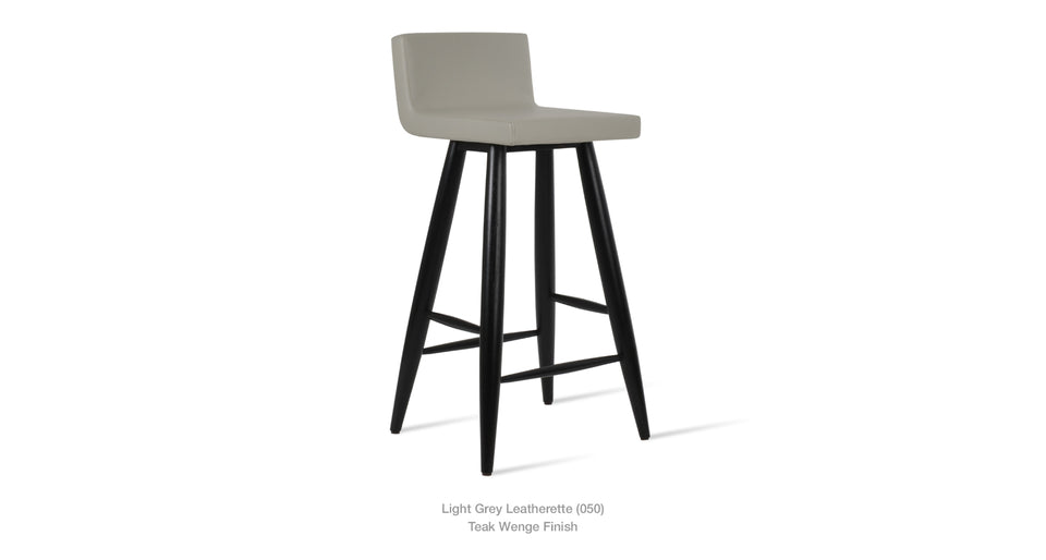 counter stool - side angle view