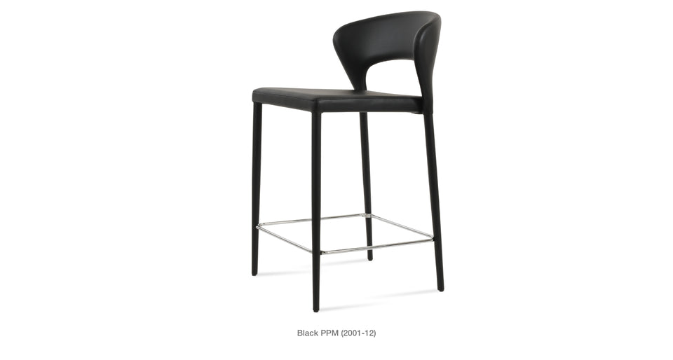 counter stool - side angle view