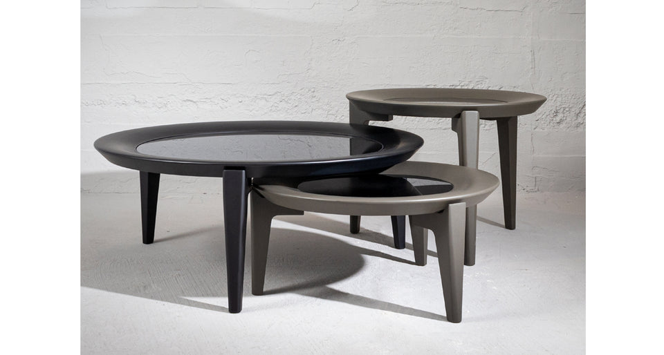 coffee table - side angle view