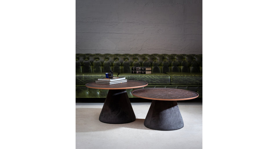 coffee table - side angle view
