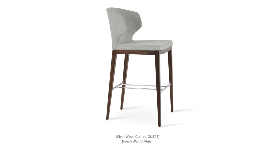 Amed Plus Wood Bar Stool