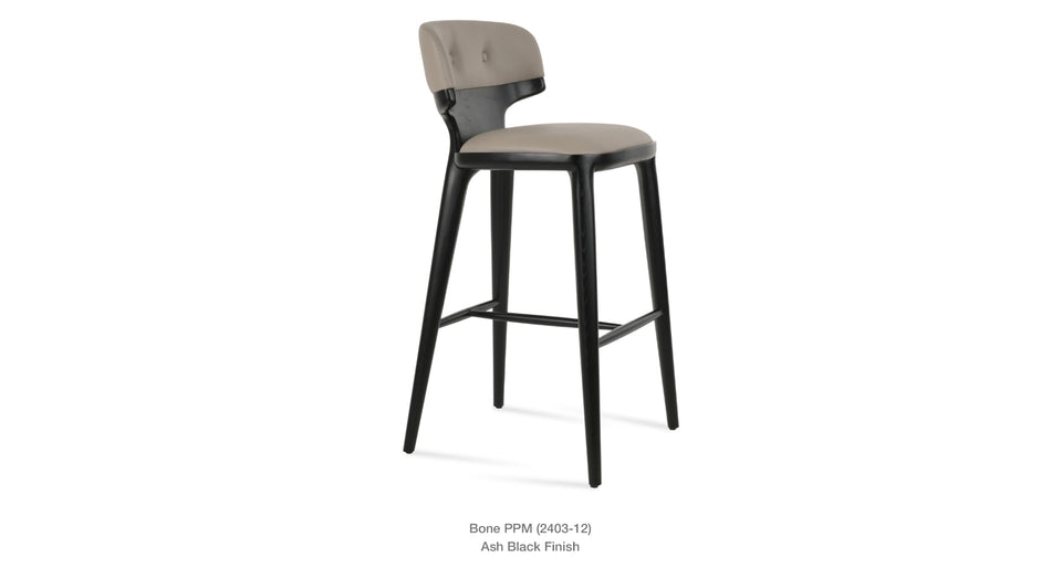 counter stool - side angle view