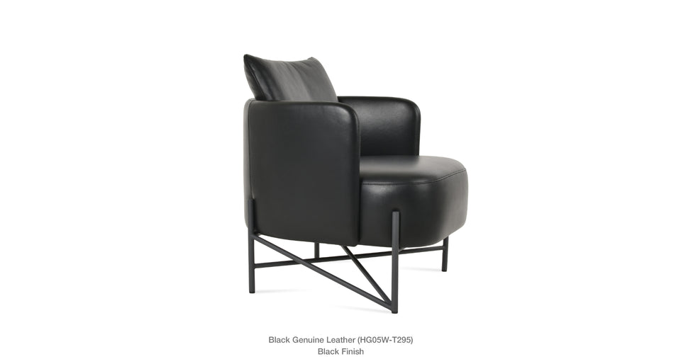 arm chair - side angle view