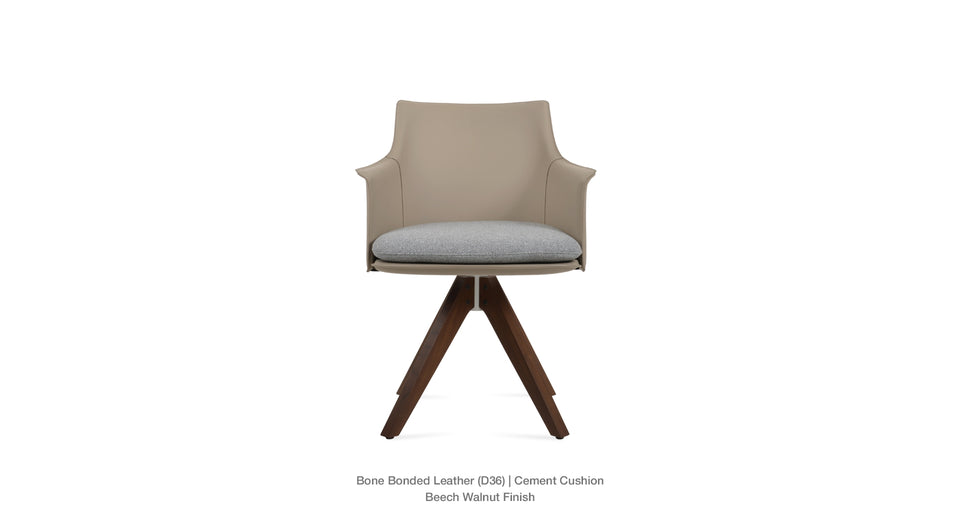 swivel chairs - side angle view