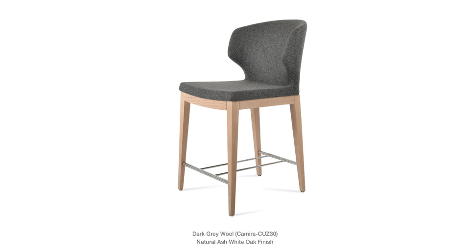 Amed Plus Wood Counter Stool
