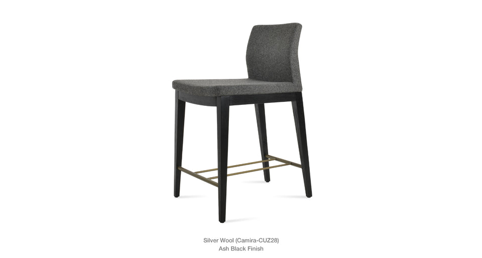 Pasha Wood Counter Stool