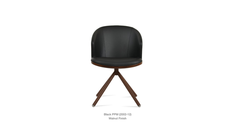 Athena Stick Swivel Arm Chair